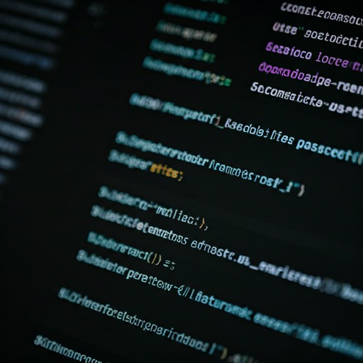 Close-up of code editor showing pattern matching logic